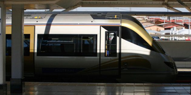 The driver's cabin of a Gautrain locomotive waits at the platform at the Marlboro mass transit rail station in Johannesburg, South Africa, on Monday, Aug. 22, 2011. South Africa expanded its rapid-rail line, connecting Johannesburg's main business district with the capital, Pretoria, in a bid to ease traffic congestion in the country's richest province. Photographer: Nadine Hutton/Bloomberg via Getty Images