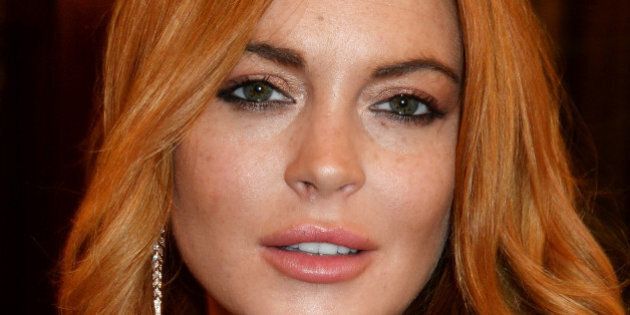 LONDON, ENGLAND - OCTOBER 02: Lindsay Lohan attends an after party following the press night performance of 'Speed The Plow' at the National Liberal Club on October 2, 2014 in London, England. (Photo by David M. Benett/Getty Images)