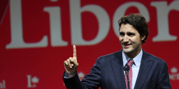 MARKHAM, ON - SEPTEMBER 12: Liberal Party Leader Justin Trudeau gives speech at the Hilton/Toronto Markham Suites. (Vince Talotta/Toronto Star via Getty Images)