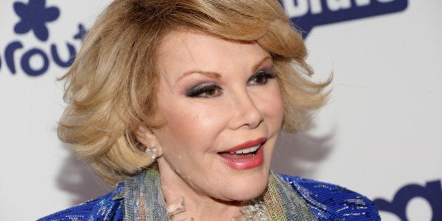 Joan Rivers attends the NBCUniversal Cable Entertainment 2014 Upfront at the Javits Center on Thursday, May 15, 2014, in New York. (Photo by Evan Agostini/Invision/AP)