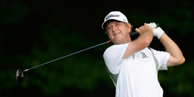 POTOMAC, MD - MAY 30: Wes Short, Jr. hits his tee shot on the eighth hole during Round One of the Web.com Tour Mid-Atlantic Championship on May 30, 2013 at TPC Potomac at Avenel Farm in Potomac, Maryland. (Photo by Patrick McDermott/Getty Images)