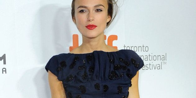 TORONTO, ON - SEPTEMBER 10: Actress Keira Knightley attends the 'Laggies' premiere during the 2014 Toronto International Film Festival at Roy Thomson Hall on September 10, 2014 in Toronto, Canada. (Photo by Angela Weiss/WireImage)