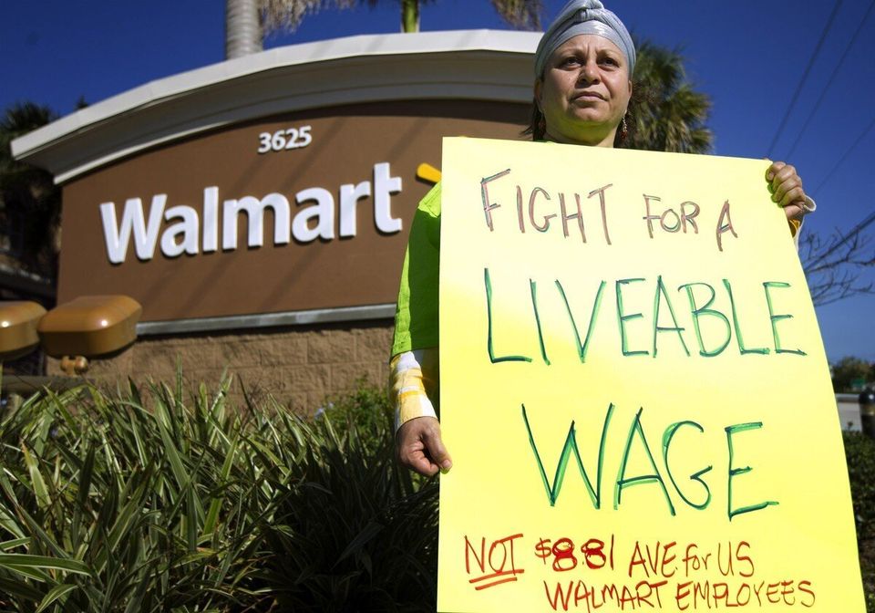 Walmart Barely Pays More Than Minimum Wage