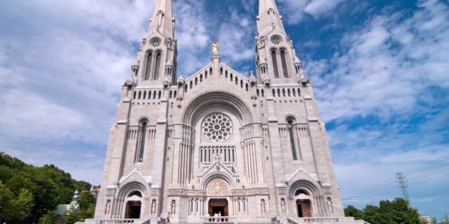 the basilica of sainte anne de...
