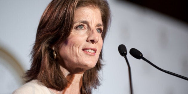 NEW YORK, NY - FEBRUARY 01: Caroline Kennedy speaks during the Grand Central Terminal 100th Anniversary Celebration at Grand Central Terminal on February 1, 2013 in New York City. (Photo by D Dipasupil/FilmMagic)