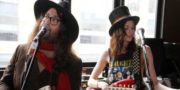 AUSTIN, TX - MARCH 14: Sean Lennon and Charlotte Kemp Muhl perform with The Ghost of a Saber Tooth Tiger at Mal Verde for eBay Giving Works and Nylon Launch MusiCares Auction during SXSW 2014 on March 14, 2014 in Austin, Texas. (Photo by Rahav Segev/Getty Images for eBay Giving Works)