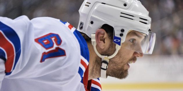 PITTSBURGH, PA - MAY 13: Rick Nash #61 of the New York Rangers skates against the Pittsburgh Penguins in Game Seven of the Second Round of the 2014 NHL Stanley Cup Playoffs on May 13, 2014 at CONSOL Energy Center in Pittsburgh, Pennsylvania. (Photo by Jamie Sabau/Getty Images)
