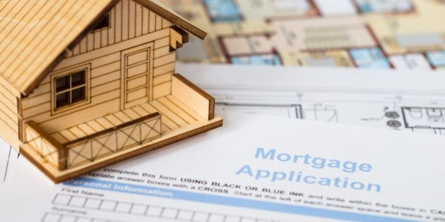 house mortgage application with ...