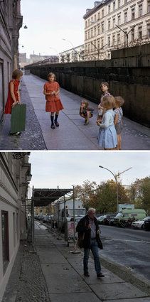 Le Mur de Berlin avant et après