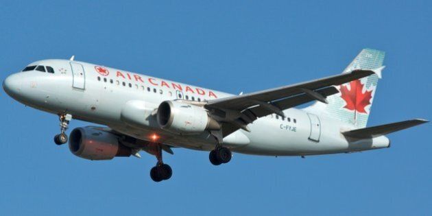 Air Canada A319 C-FYJE about to touch down on 24R
