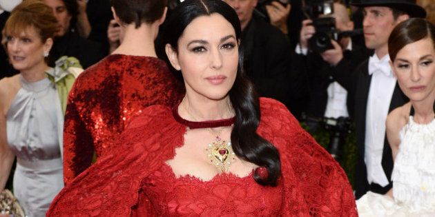 NEW YORK, NY - MAY 05: Monica Bellucci attends the 'Charles James: Beyond Fashion' Costume Institute Gala held at the Metropolitan Museum of Art on May 5, 2014 in New York City. (Photo by Karwai Tang/FilmMagic)