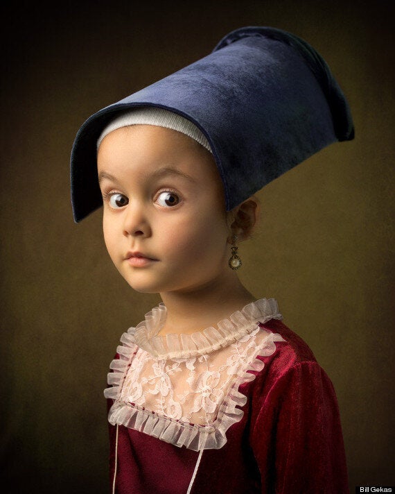 Bill Gekas rend hommage à la peinture en prenant sa fille de 5 ans comme modèle