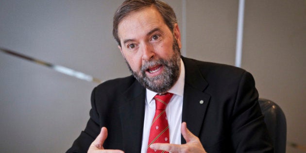 NDP leadership candidate Thomas Mulcair meets Star editorial board February 10, 2012 (Photo by David Cooper/Toronto Star via Getty Images)