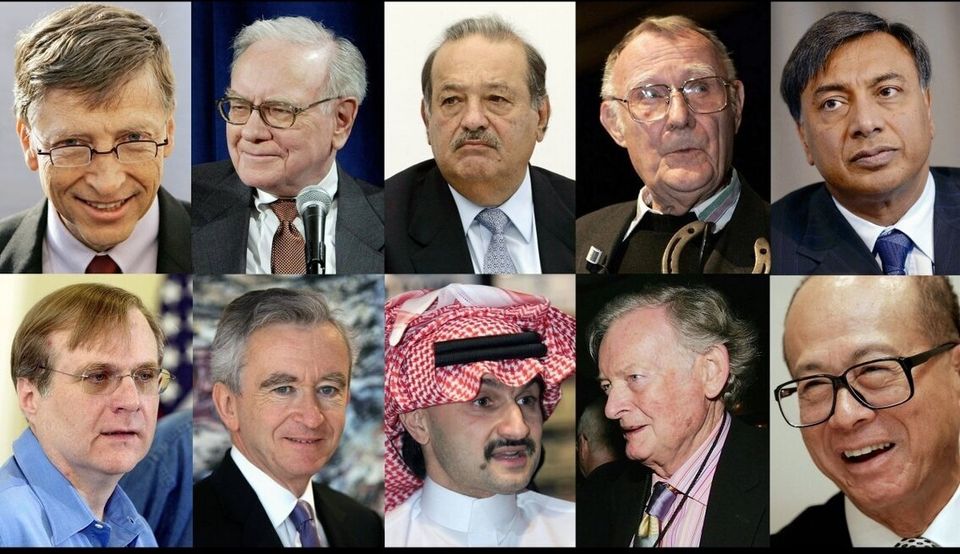 Les 10 hommes les plus riches du monde