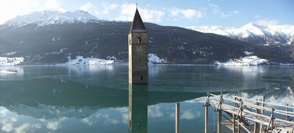 Lago di Resia, Curon Venosta (BZ), Alto Adige