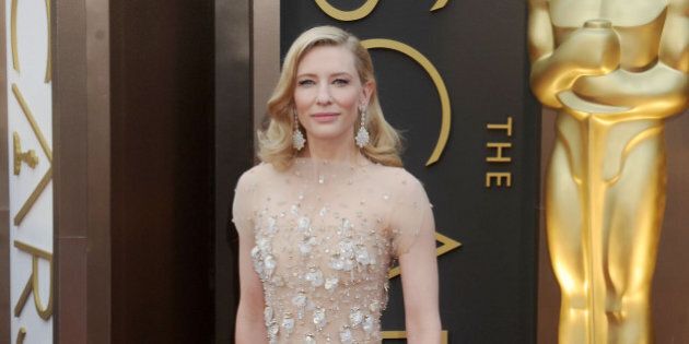 HOLLYWOOD, CA - MARCH 02: Actress Cate Blanchett arrives at the 86th Annual Academy Awards at Hollywood & Highland Center on March 2, 2014 in Hollywood, California. (Photo by Gregg DeGuire/WireImage)