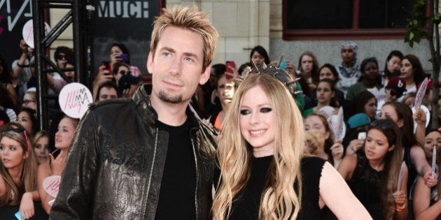 TORONTO, ON - JUNE 16: Chad Kroeger and Avril Lavigne arrives at the 2013 MuchMusic Video Awards at MuchMusic HQ on June 16, 2013 in Toronto, Canada. (Photo by George Pimentel/WireImage)