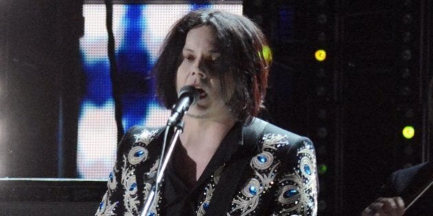 LOS ANGELES, CA - FEBRUARY 10: Musician Jack White performs onstage at the 55th Annual GRAMMY Awards at Staples Center on February 10, 2013 in Los Angeles, California. (Photo by Jeff Kravitz/FilmMagic)