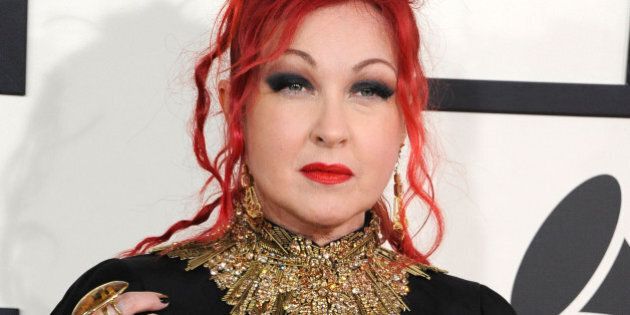 LOS ANGELES, CA - JANUARY 26: Cyndi Lauper arrivals at the 56th GRAMMY Awards on January 26, 2014 in Los Angeles, California. (Photo by Steve Granitz/WireImage)