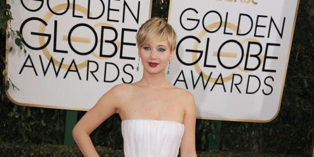 BEVERLY HILLS, CA - JANUARY 12: Actress Jennifer Lawrence attends the 71st Annual Golden Globe Awards held at The Beverly Hilton Hotel on January 12, 2014 in Beverly Hills, California. (Photo by Steve Granitz/WireImage)