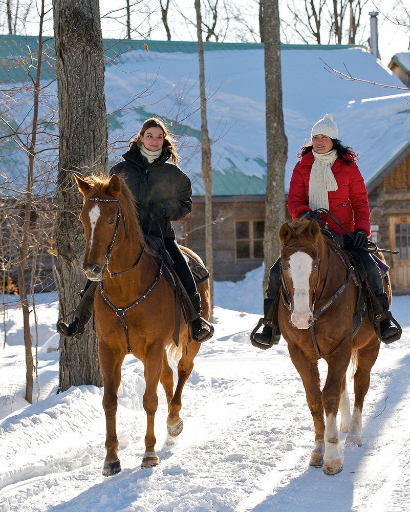 Sortie de filles au spa nordique et randonnée équestre au Baluchon, Mauricie