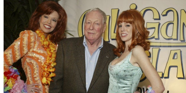 Russell Johnson and 'Ginger' characters during Warner Home Video's 'Gilligan's Island' DVD Launch Event at FantaSea Yatch Club in Marina del Rey, California, United States. (Photo by Lee Celano/WireImage for The Lippin Group)