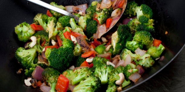 WASHINGTON, DC June 14: Broccoli-Ginger Stir-Fry photographed on June 14, 2011 in Washington, DC. (Photo by Deb Lindsey for The Washington Post via Getty Images)