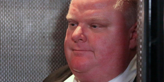 TORONTO, ON - NOVEMBER 19: Mayor Rob Ford leaves his City Hall office by elevator. November 19, 2013. (Andrew Francis Wallace/Toronto Star via Getty Images)