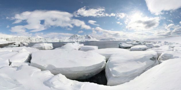 arctic winter landscape ...