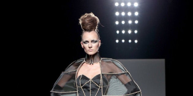 ROME, ITALY - JULY 09: A model walks the runway during Sabrina Persechino F/W 2013-2014 Haute Couture collection fashion show as part of AltaRoma AltaModa Fashion Week at Santo Spirito In Sassia on July 9, 2013 in Rome, Italy. (Photo by Elisabetta Villa/Getty Images)