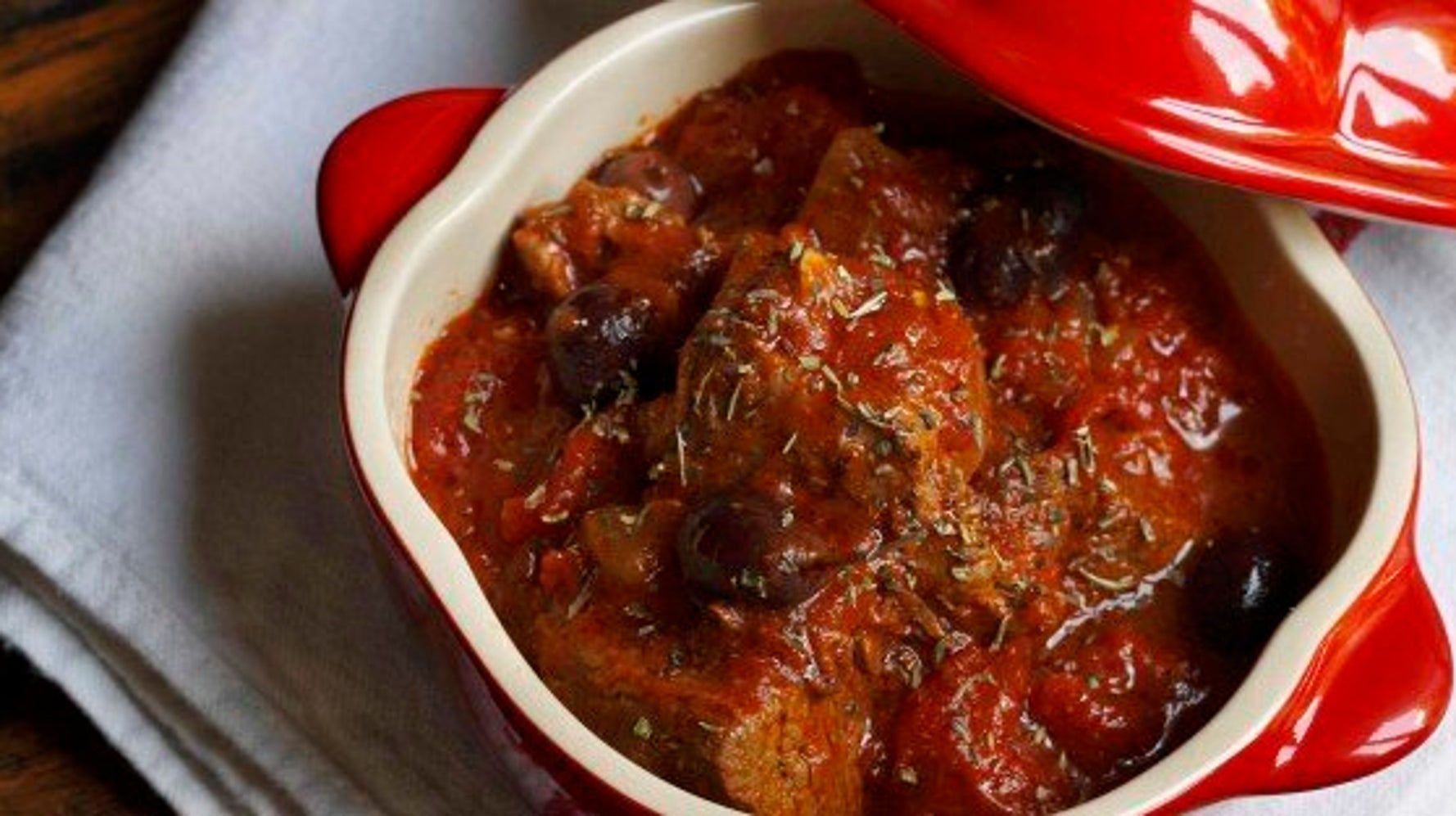 Sauté de boeuf sauce vin rouge