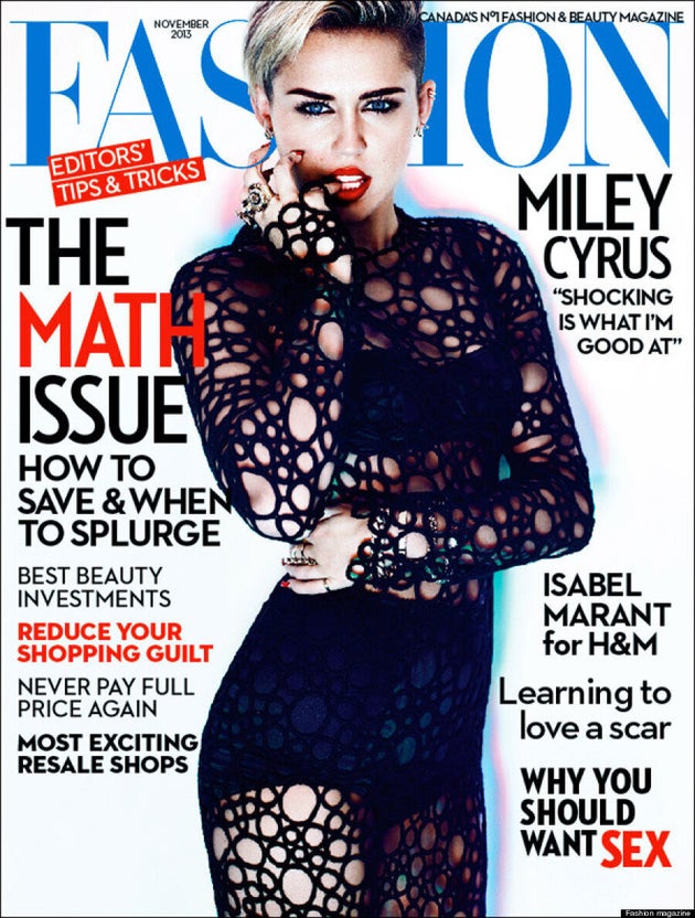 Miley Cyrus affiche un look plus classique sur la une du Fashion Magazine
