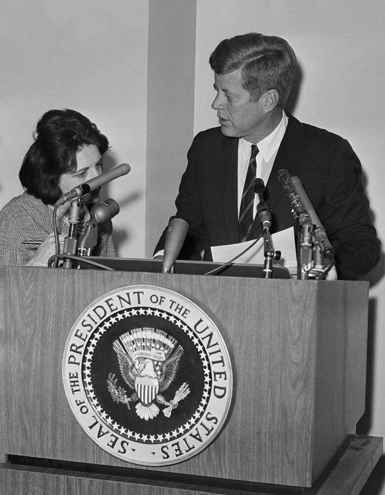With John F. Kennedy