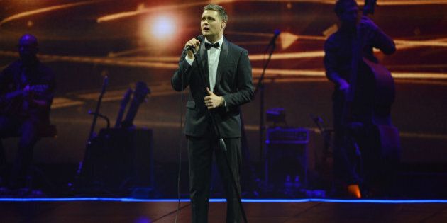 SUNRISE, FL - NOVEMBER 02: Michael Buble performs at BB&T Center on November 2, 2013 in Sunrise, Florida. (Photo by Larry Marano/Getty Images)