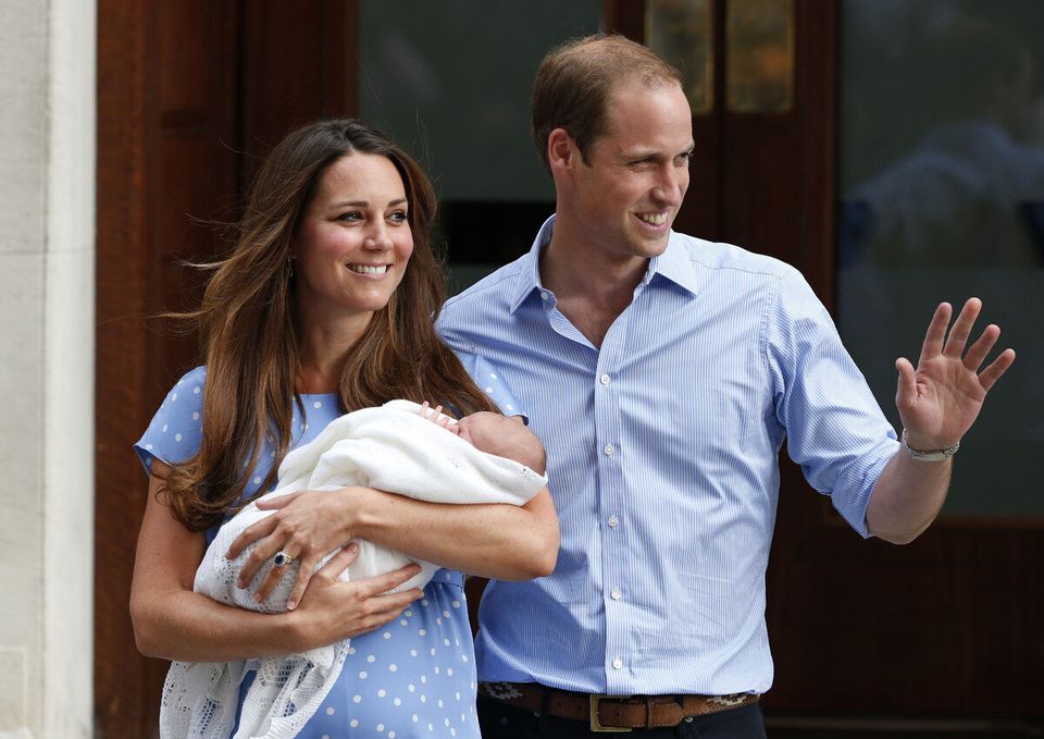 Kate Middleton And Prince William Show Newborn Son
