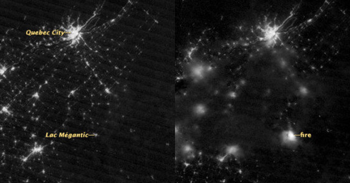 LacMégantic la catastrophe vue de l'espace HuffPost Nouvelles