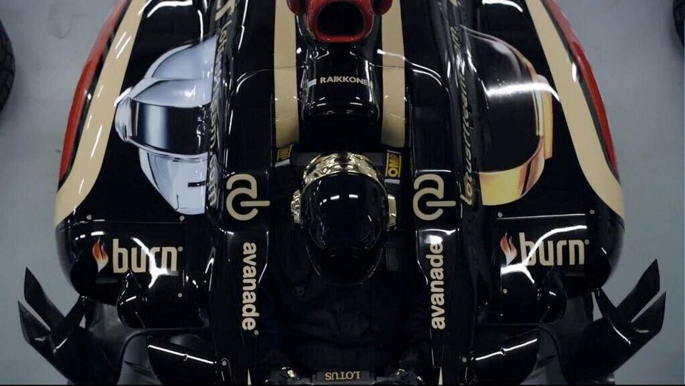 Daft Punk s'affiche sur la formule1 Lotus