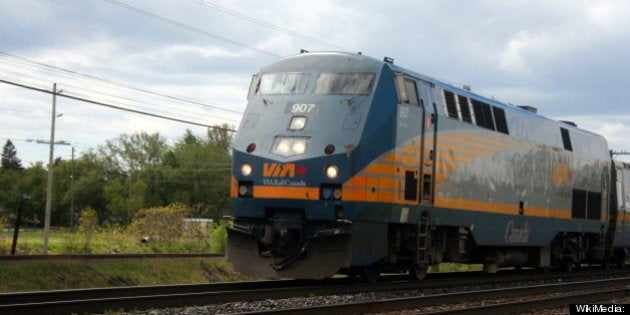 Description 1 Via Rail Train 44 from Toronto, bound for Ottawa, speeds through Brighton, Ontario | Source http://www. flickr. com/photos/ ...