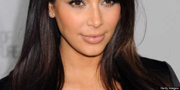 NEW YORK, NY - APRIL 22: TV personality Kim Kardashian attends the E! 2013 Upfront at The Grand Ballroom...
