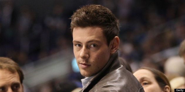 LOS ANGELES, CA - MARCH 23: Actor Cory Monteith attends the NHL game between the Vancouver Canucks and the Los Angeles Kings at Staples Center on March 23, 2013 in Los Angeles, California. The Canucks defeated the Kings 1-0. (Photo by Victor Decolongon/Getty Images)