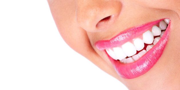 woman smile and teeth. dental...