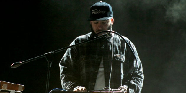 MEXICO CITY, MEXICO - DECEMBER 05: Patrick Gemayel of group Chromeo performs during the Goliath Music Festival at Alameda Santa Fe on December 5, 2009 in Mexico City, Mexico. (Photo by Hugo Avila/Jam Media/LatinContent/Getty Images)