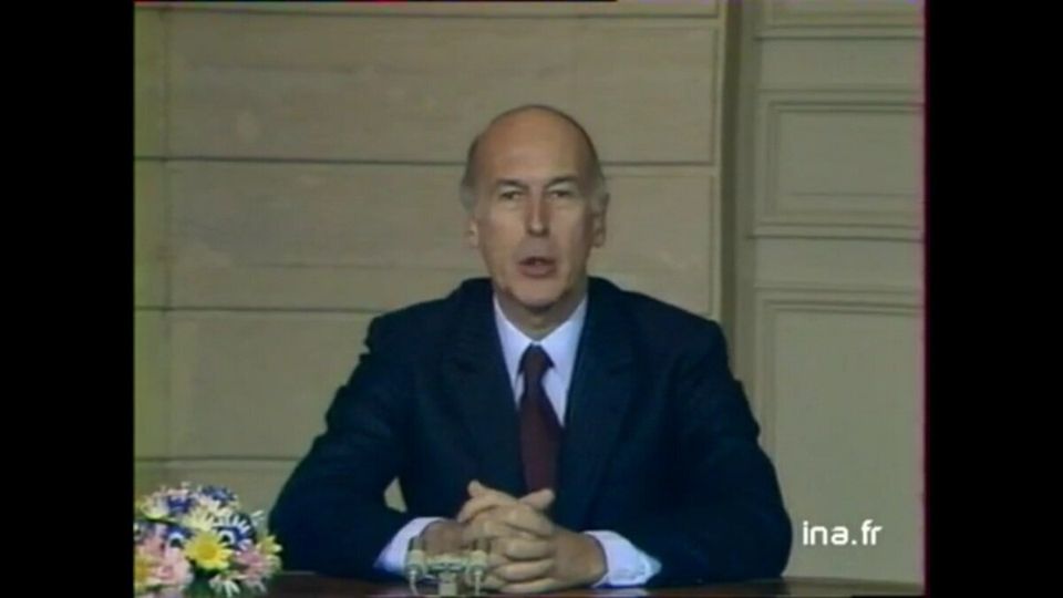 Valéry Giscard d'Estaing en 1974, alors président de la République