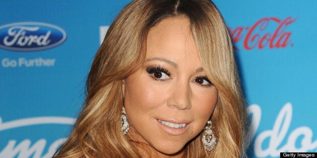 LOS ANGELES, CA - MARCH 07: Mariah Carey attends the American Idol finalists event at The Grove on March...