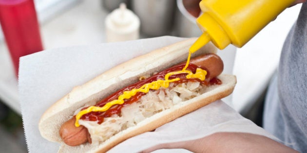 Street hot dog