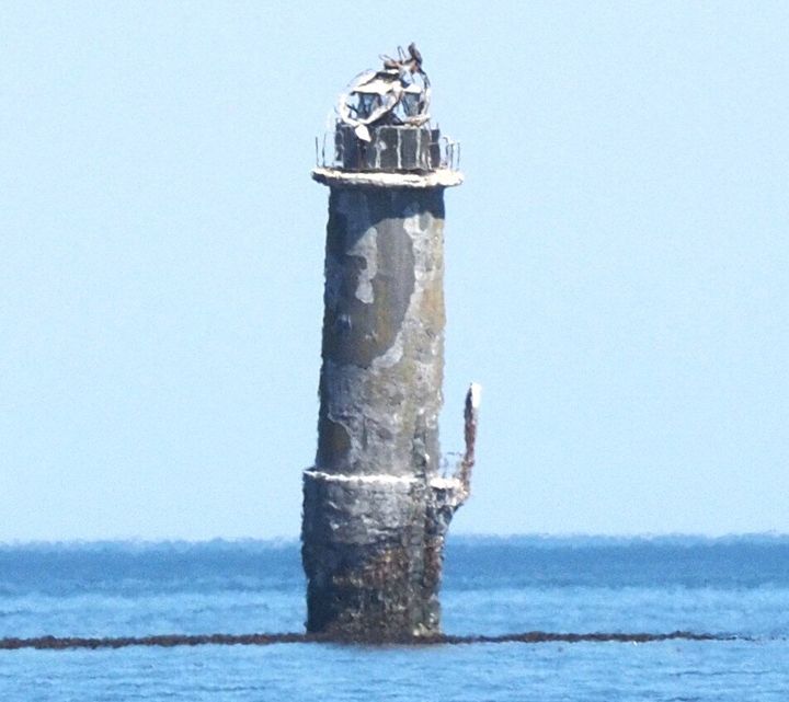 北方領土にある貝殻島灯台（2019年4月28日撮影）