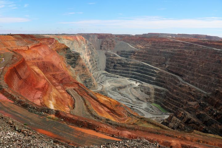 The Fimiston Open Pit gold mine in Western Australia. Land use change – including mining, logging and agriculture – is the biggest driver of biodiversity loss.