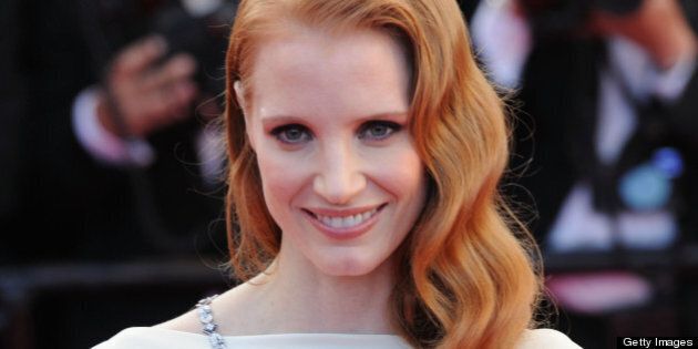 CANNES, FRANCE - MAY 21: Actress Jessica Chastain attends the 'Cleopatra' premiere during The 66th Annual Cannes Film Festival at The 60th Anniversary Theatre on May 21, 2013 in Cannes, France. (Photo by Dave J Hogan/Getty Images)