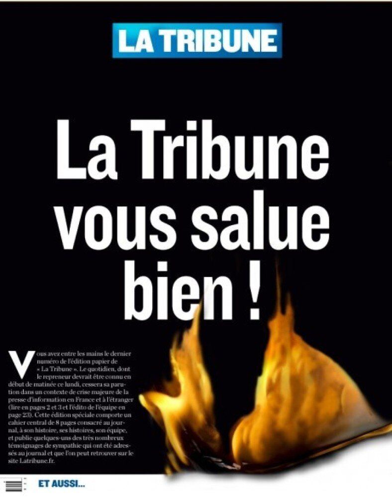 "La Tribune vous salue bien!", La Tribune, 30 janvier