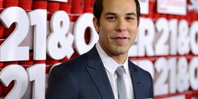 WESTWOOD, CA - FEBRUARY 21: Actor Skylar Astin attends Relativity Media's '21 and Over' premiere at Westwood Village Theatre on February 21, 2013 in Westwood, California. (Photo by Frazer Harrison/Getty Images for Relativity Media)